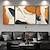 cheap Abstract Paintings-3 Sets Abstract Geometric Painting Hand Painted Oil Painting On Canvas Handmade Wall Art Pictures For Living Room Home Decoration