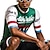 tanie Męskie zestawy odzieżowe-21Grams Męskie Koszulka z szortami na rower Krótki rękaw Kolarstwo górskie Kolarstwie szosowym Zielony Graficzny Rower Szybkie wysychanie Odprowadza wilgoć Spandeks Sport Graficzny Odzież