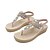 cheap Shoes &amp; Bags-Women&#039;s Sandals Outdoor Daily Boho Bohemia Beach Flat Sandals Summer Rhinestone Flat Heel Elegant Casual Elastic Band Microfiber Black Pink