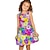 cheap Kids&#039;-Kids Girls&#039; Dress W/Electric Bubble  Machine，Kids Girls&#039; Dress Graphic Floral Sleeveless Outdoor Casual Fashion Cute Daily  Casual Dress A Line Dress Tank Dress Summer Spring 3-12 Years Yellow Red