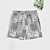 cheap Men&#039;s 3D Sweat Shorts-Men&#039;s Shorts Summer Shorts Beach Shorts Drawstring Elastic Waist 3D Print Paisley Color Block Flower / Floral Breathable Soft Short Casual Daily Holiday Streetwear Hawaiian Black Blue Micro-elastic