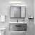 billige Toiletbelysning-vaskeskabslys led spejl frontlampe vandtæt ip20 71cm led badeværelseslys over spejl sort/hvid vægbelysningsarmaturer til badeværelse soveværelse stue skab 110-240v