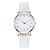 levne Quartz hodinky-dámské hodinky móda ležérní kožený pásek hodinky svítící jednoduché dámské malý ciferník quartzové hodiny šaty náramkové hodinky reloj mujer