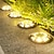 baratos Luzes e lanternas de caminho-Luzes solares ao ar livre luz de solo solar 16 led atualizada luz brilhante à prova dwaterproof água ao ar livre para jardim pátio pátio
