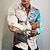 billiga grafiska skjortor för män-Herr Skjorta Grafisk skjorta Marmor Nedvikt Svart Vit Marinblå Blå 3D-tryck Utomhus Gata Långärmad Mönster Button-Down Kläder Mode Designer Ledigt Andningsfunktion