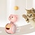 זול צעצועים לחתול-חתול צעצועי נוצות אינטראקטיביים חיות מחמד באמבל מצחיק צעצוע אינטראקטיבי חתולים צעצועי חתול מתגלגל טיזר צעצועי שרביט נוצה כדור מסתובב