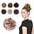 cheap Chignons-Messy Bun Hair Scrunchie Light Brown  Hair Pieces for Women &amp; Men Create Full Updos for Events Everyday Wear  Washable Realistic Synthetic Hair Bun Messy Bun Hair Piece - Light Brown-6a