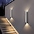 abordables luces de pared al aire libre-Lámpara de pared led para exteriores, diseño de línea, resistente al agua, 8,6 &quot;/15,8&quot;, iluminación hacia arriba y hacia abajo, luz de pared interior, dormitorio moderno, luz blanca cálida, 1 Uds.