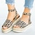 cheap Women&#039;s Sandals-Women&#039;s Sandals Plus Size Comfort Shoes Daily Solid Color Summer High Heel Hidden Heel Open Toe Casual Faux Leather Ankle Strap dark brown Leopard Print Snake pattern