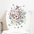billige Veggklistremerker-blomstertoalett dekorasjon maling bad toalettdeksel klistremerke toalettmatte toalettdekal tusenfryd veggklistremerke liten blomst klistremerke