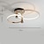 economico Lampade da soffitto-plafoniera a led 50/60/90/110cm 2/3/5/6-light ring circle design alluminio dimmerabile finiture verniciate lussuoso stile moderno sala da pranzo camera da letto lampade a sospensione 110-240v