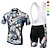 cheap Men&#039;s Clothing Sets-XINTOWN Men&#039;s Cycling Jersey with Bib Shorts Cycling Jersey Set Short Sleeve Mountain Bike MTB Road Bike Cycling Winter Black Blue Mint Green Bike Bib Shorts Jersey Clothing Suit 3D Pad Breathable