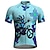 cheap Cycling Clothing-21Grams Men&#039;s Short Sleeve Cycling Jersey Bike Top with 3 Rear Pockets Breathable Quick Dry Moisture Wicking Reflective Strips Mountain Bike MTB Road Bike Cycling Violet Yellow Pink Polyester Graphic