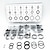 cheap Vehicle Repair Tools-225Pcs Rubber O-Ring Washer Seals Assortment Black For Car 18 Sizes