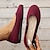 cheap Women&#039;s Flats-Women&#039;s Flats Plus Size Comfort Shoes Outdoor Daily Solid Color Summer Flat Heel Round Toe Casual Minimalism Mesh Loafer Light Yellow Dark Grey Wine Red