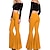 preiswerte 1970er-Puppe 1970er Disko Y2K Schlaghose Damen Kostüm Jahrgang Cosplay Casual Hosen Schlager Outfit
