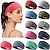 preiswerte Haarstyling-Zubehör-Sport-Stirnband in verschiedenen Farben, sportlicher Stil, dehnbar, rutschfest, schweißabsorbierend, Yoga-Fitness-Workout-Haarband für Damen