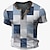 voordelige henley-t-shirt voor heren-Voor heren Wafel Henley-shirt Grafisch Kleurenblok Geruit Henley Kleding 3D-afdrukken Buiten Straat Korte mouw nappi Modieus Ontwerper Basic Casual