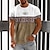 preiswerte 3D-T-Shirt für Männer-Das Auge des Horus Herren-Grafik-Shirt T-Shirt Farbblock Tribal Rundhalsausschnitt Kleidung Bekleidung 3D-Druck Outdoor täglich Kurzarm Modedesigner ethnisch lässig grüne Baumwolle