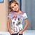 tanie dziewczęce koszulki 3d-Dla dziewczynek 3D Graficzny Tęczowy Jednorożec Podkoszulek T-shirt Krótki rękaw Druk 3D Lato Wiosna Aktywny Moda Śłodkie Poliester Dzieci 3-12 lat Na zewnątrz Codzienny Regularny