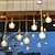 billige Vedhængslys-led pendler galss design 4&quot; køkkenø belysning moderne bondehus foyer entré lysarmaturer loft hængende globus over bord ledning justerbar 1 stk 110-240v