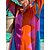 cheap Maxi Dresses-Women&#039;s Shirt Dress Casual Dress Print Dress Long Dress Maxi Dress Fashion Modern Geometric Color Block Button Print Outdoor Daily Holiday Shirt Collar Long Sleeve Dress Regular Fit Fuchsia Summer