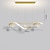 abordables Diseño de línea-Lámpara colgante led 100 cm isla luces regulable línea diseño aluminio elegante minimalista acabados pintados comedor cocina luces 110-240v