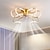 abordables Lampes de Ventilateur de Plafond-ventilateur de plafond avec lumière dimmable 65cm 6 vitesses de vent ventilateur de plafond moderne pour chambre, salon app &amp; télécommande 110-240v#
