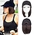 billige Syntetiske trendy parykker-baseballcap med hårforlengelser for kvinner varmebestandig syntetisk 6&#039;&#039; justerbar kort rett hårstykke erstatningsparykker i hatt for jenter