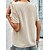 cheap Tees &amp; T Shirts-Women&#039;s Shirt Blouse Beige Plain Casual Short Sleeve V Neck Basic Regular S