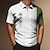 voordelige 3D-ritspolo-Voor heren POLO Shirt Polo met rits Golfshirt Kokosnootboom Gestreept Grafische prints Geometrie Strijkijzer Zwart Wit Geel Leger Groen Rood Buiten Straat Korte Mouw Vetoketju Afdrukken Kleding