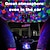 abordables Proyector de la lámpara  y proyector láser-Mini bola de discoteca luz cielo estrellado galaxia proyector led fiesta luz club para karaoke rotación automática colorido efecto de iluminación de escenario