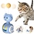 abordables Jouets pour chats-chat interactif plume jouets pet bumbler drôle jouet interactif chats jouets chat roulant teaser plume baguette jouets boule tournante