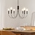 cheap Chandeliers-6-Light 60 cm Candle Style Chandelier Metal Sputnik Painted Finishes Vintage Country 110-120V 220-240V