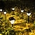 economico Illuminazione vialetto-2pcs luci solari da cortile luci da prato impermeabili per esterni decorazioni per la casa cortile giardino erba passerella decorazione