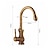 cheap Rotatable-Traditional Kitchen Sink Mixer Faucet Swivel Spout Rotates 360°, Retro Style Single Handle Kitchen Taps Deck Mounted, One Hole Brass Vintage Water Vessel Taps