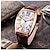 levne Quartz hodinky-chenxi pánské quartz hodinky luxusní business analogové náramkové hodinky kalendář datum voděodolný kožený řemínek čtvercový quartz náramkové hodinky mužské hodiny dárek