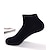 cheap Men&#039;s Socks-Men&#039;s 2 Pairs Ankle Socks Low Cut Socks Black White Color Plain Daily Wear Vacation Weekend Medium Summer Spring &amp;  Fall Stylish Casual