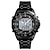 levne Digitální hodinky-skmei solární pánské sportovní digitální hodinky módní solární sportovní náramkové hodinky duální displej z nerezové oceli vodotěsné mužské hodiny multifunkční analogový digitální displej mužské