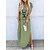cheap Maxi Dresses-Women&#039;s Casual Dress Long Dress Maxi Dress Classic Casual Graphic Letter Split Home Vacation Weekend V Neck Short Sleeve Dress Loose Fit White Yellow Blue Summer S M L XL XXL