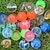 halpa Uutuuslelut-20 kpl valikoituja värikkäitä pomppivia palloja bulkki sekoitettu kuvio korkea pomppiva pallo lasten juhliin suosii palkinnot syntymäpäivälahja