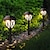 economico Illuminazione vialetto-2pcs luci solari da cortile luci da prato impermeabili per esterni decorazioni per la casa cortile giardino erba passerella decorazione
