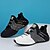 cheap Sports &amp; Outdoors-Men&#039;s Athletic Sneakers Running Shoes Cushioning Light Soft Support Hiking Running PU Leather Summer Spring Black White