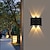 cheap Outdoor Wall Lights-LED Outdoors Wall Lamp 2W 4W Up/Down Lighting Indoor Double-Head Curved Waterproof IP65 Wall Lamp Modern Bedroom Lamp Warm White Light AC85-265V