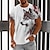 billige herre 3d t-shirt-Herre T-shirt Grafisk Dyr Ulv Rund hals Tøj 3D-udskrivning udendørs Daglig Kortærmet Trykt mønster Årgang Mode Designer