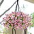 זול פרח מלאכותי-חיצוני 7 מזלגות פרחים מזויפים סגול פרח זר קישוט קישוט פרח