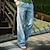 cheap Linen Pants-Men&#039;s Linen Pants Trousers Summer Pants Pocket Straight Leg Plain Comfort Breathable Casual Daily Holiday Linen / Cotton Blend Fashion Classic Style Black Blue