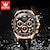 preiswerte Quarz-Uhren-OLEVS 2875 Luxus Herren Uhren Top Marke Quarz Uhr Silikon Sport Datum Chronograph Wasserdicht Multifunktionsuhr