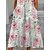 cheap Maxi Dresses-Women&#039;s Casual Dress Floral A Line Dress Print Dress Crew Neck Pocket Print Midi Dress Outdoor Daily Streetwear Loose Fit Short Sleeve Pink Summer Spring S M L XL XXL