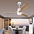 levne Světla pro stropní ventilátor-stropní ventilátor s aplikací světla&amp;amp; dálkové ovládání 105/130 cm stmívatelné 6 rychlostí větru moderní stropní ventilátor do ložnice, obývacího pokoje, malého pokoje 110-240v